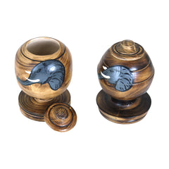 Wooden Sugar Bowl Elephant