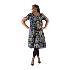 African Print Short Dress