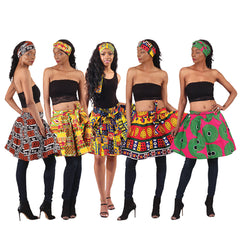 Ankara Print Mini Skirt
