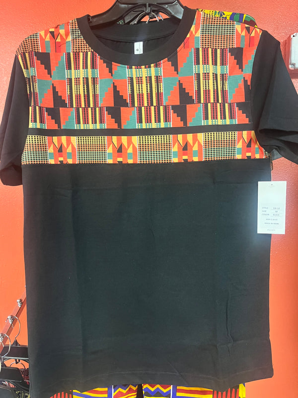 Short Sleeve African Print