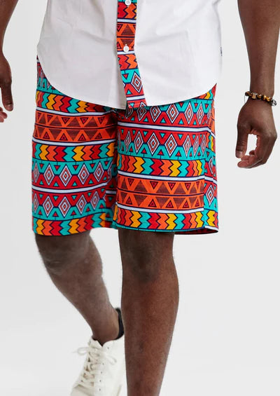 African Print Shorts