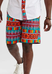 African Print Shorts