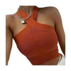 Halter Neck Backless Vest