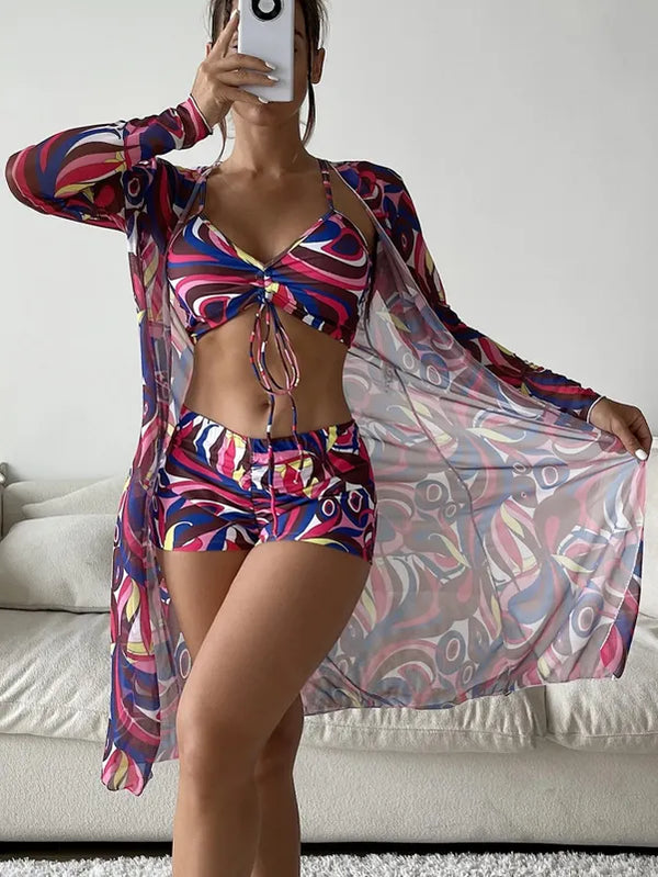 Multi color Polyester Bikini