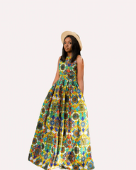 African print dress