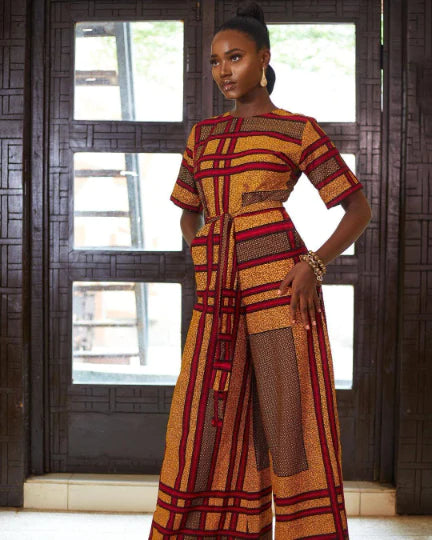 African print lfy Jumpsuit