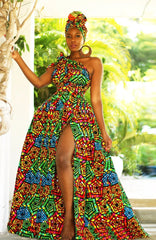 Infinity African Print Dress