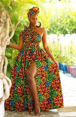 Infinity African Print Dress